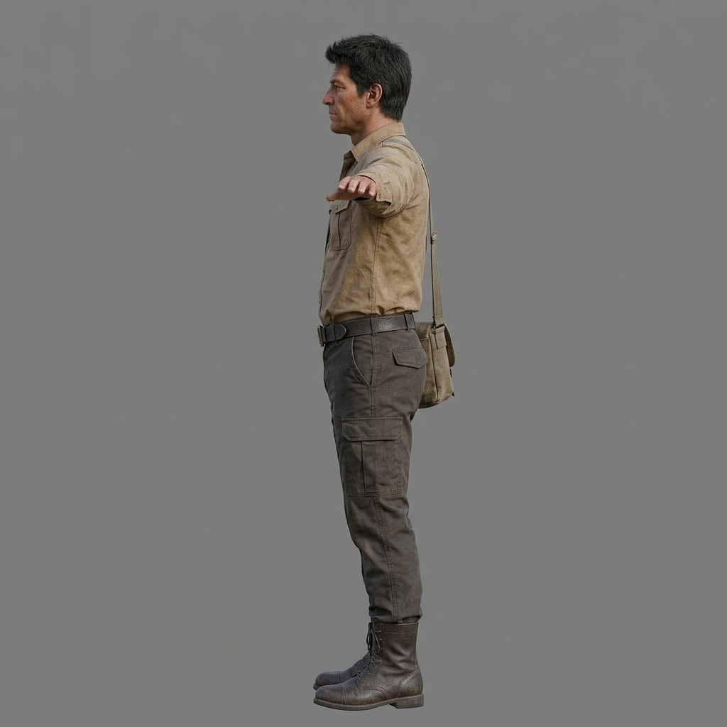 left T-pose